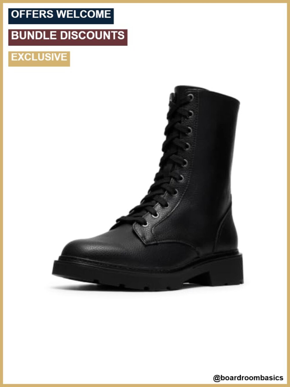 Lace-Up Boot with Comfort Foam Footbed and Side Zip